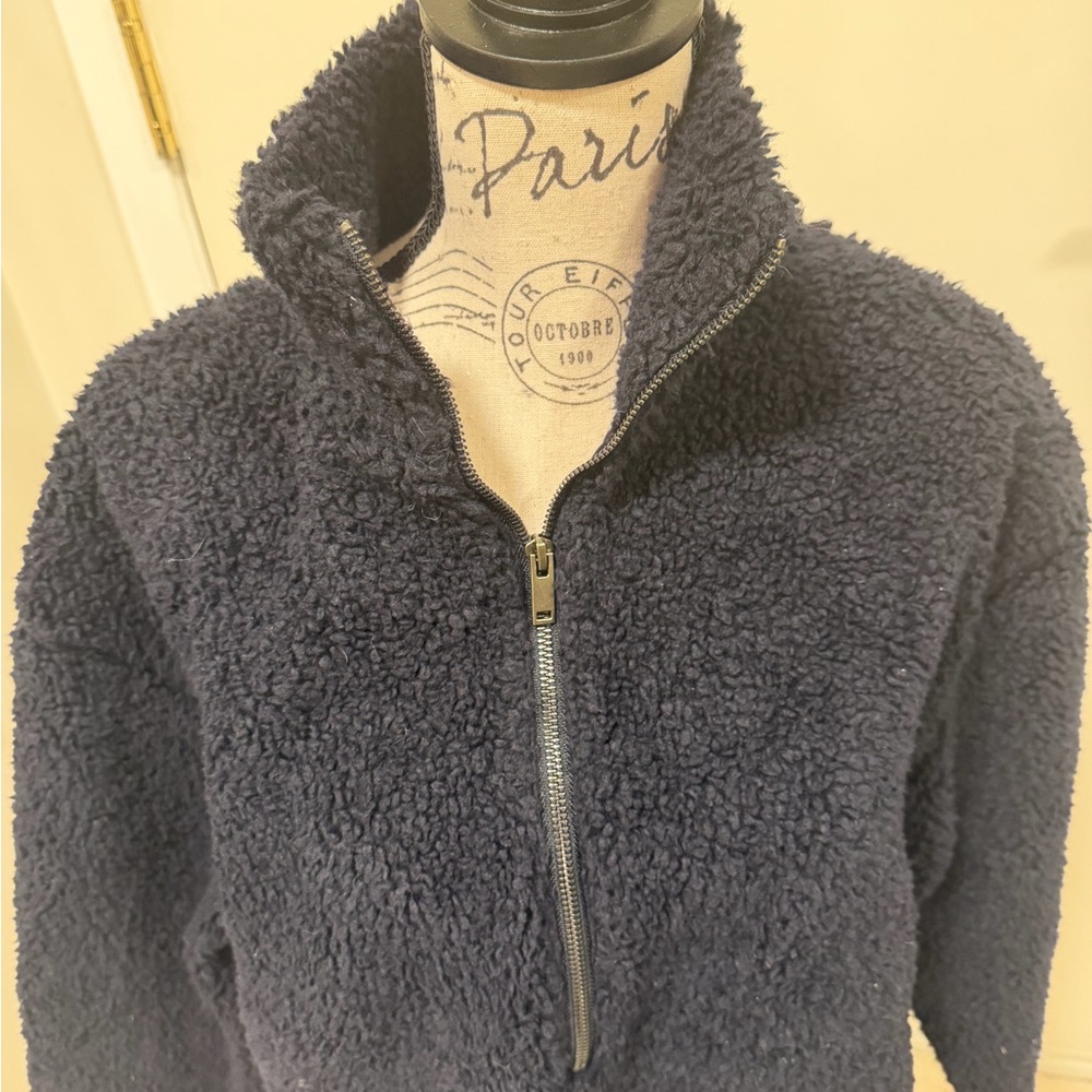COS Midnight Blue Teddy Jacket - Picture 10 of 12